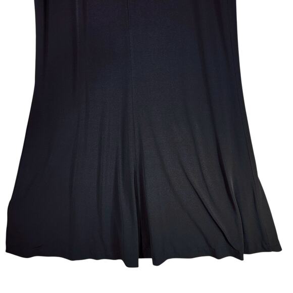 Calvin Klein Gown sz 4 Women Maxi Dress Black Off Shoulder Fit‎ & Flare Trumpet - Picture 5 of 11